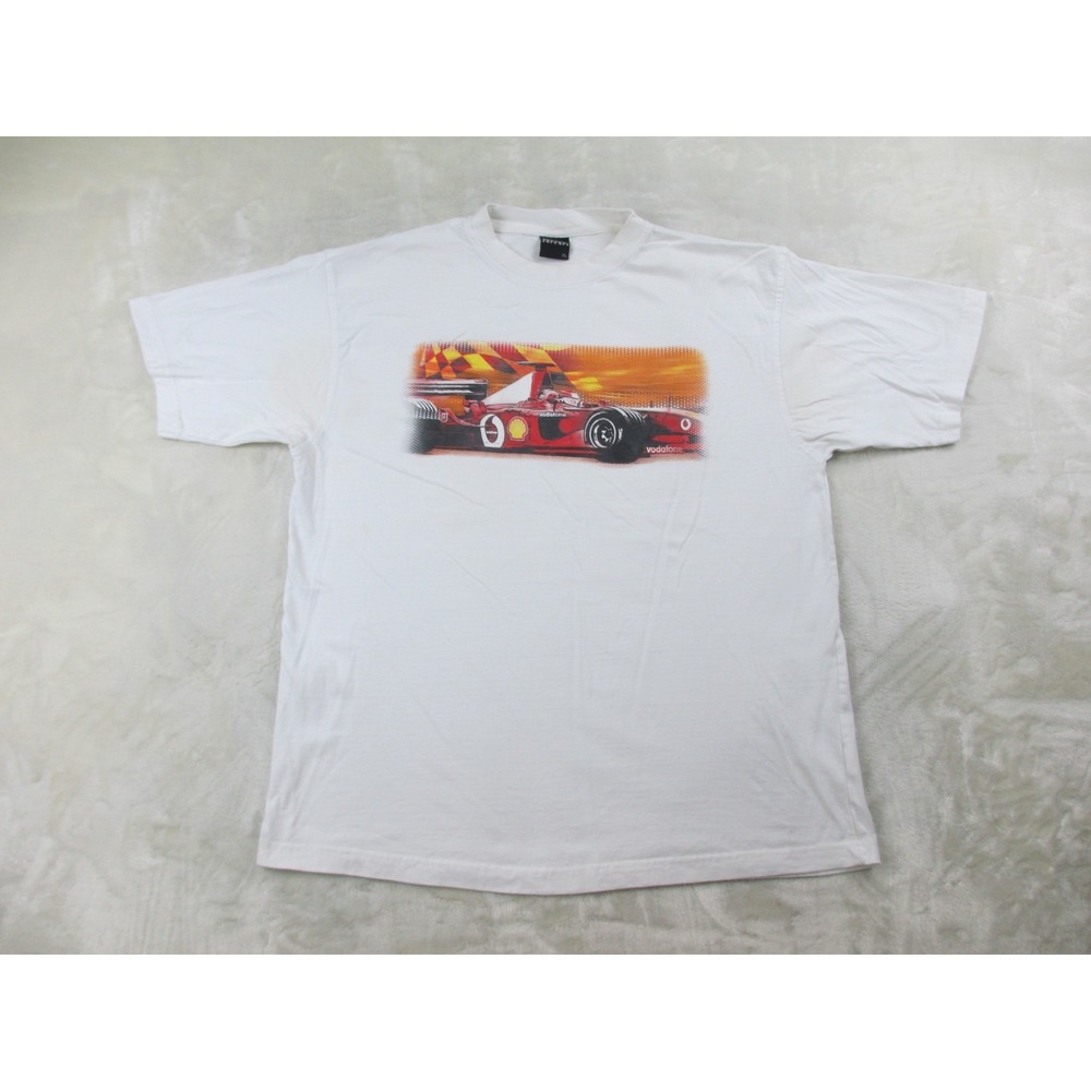 VINTAGE Ferrari Shirt Mens Extra Large White Formula 1 F1 Racing 2002*